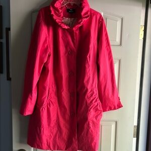 Dennis Basso Pink Trench Coat